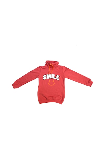 Milenawear By Milena Kız Çocuk Smile Baskı Sweatshırt Nar Çiçeği
