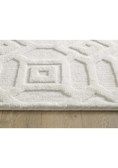 Mariesse Home Elit Bukleli Yumuşak Peluş Post Shaggy Çocuk Odası Oturma Odası Salon Mutfak Halısı 0636a Krem