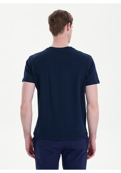 Discovery Expedition Lacivert Pamuk Karışımlı T-shirt D6sm-tst3706