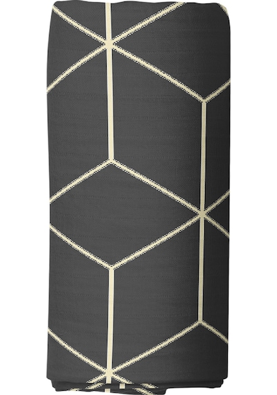 Pamuklu Geometrik Jeha Antrasit 100x200 Tek Kişilik Çarşaf Seti