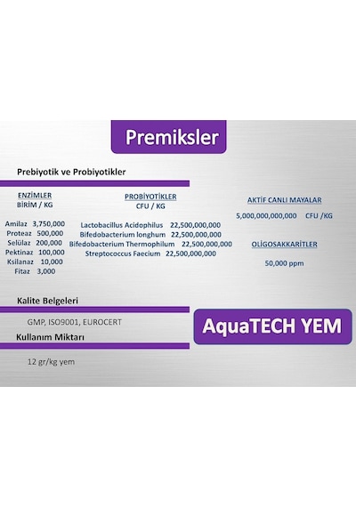 Profesyonel Balık Mama Katkısı 50 G