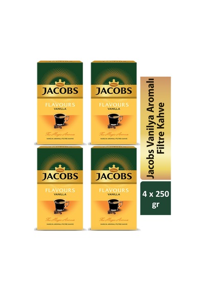 Jacobs Flavours Vanilya Aromalı Filtre Kahve 4 x 250 G