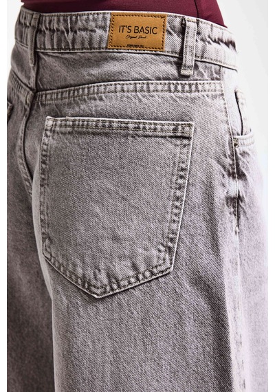Itsbasic Kadın Taş Rengi 4s6-158 Elephant Leg Fit Süper Bol Kesim Denim Jean Itsbasic Kadın Taş Rengi 4s6-158 Elephant Leg Fit Süper Bol Kesim Denim Jean