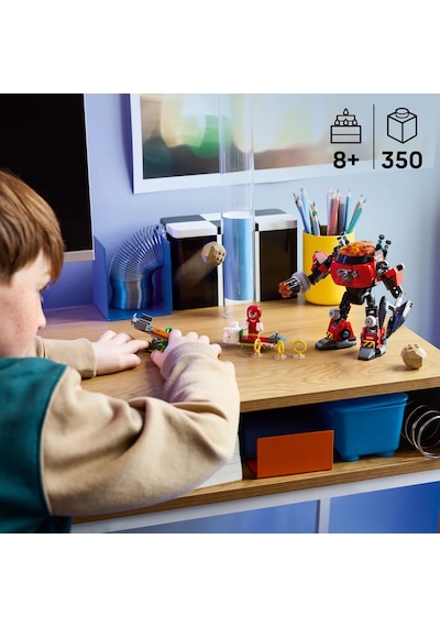 LEGO® Sonic the Hedgehog™ Knuckles, Dr. Eggman’ın Egg Crusher Robotuna Karşı 77005 - 8 Yaş ve Üzeri Çocuklar için Oyuncak Yapım Seti (350P)
