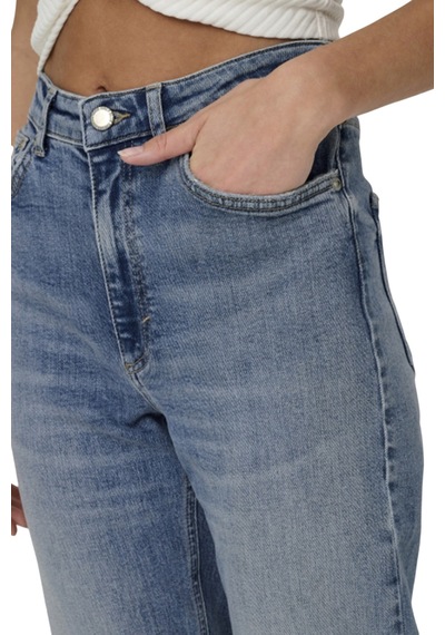 Sisley Onljuıcy Hw Flared Dnm Dot023 Noos Kadın Mavi Denim Pantolon - O15338004