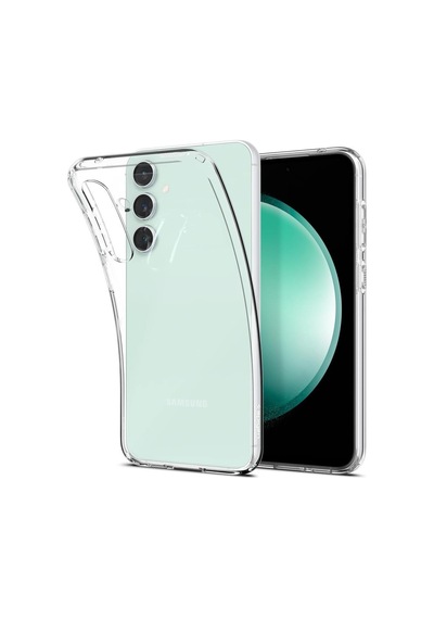 Spigen Galaxy S23 Fe İle Uyumlu Kılıf Liquid Crystal 4 Tarafı Tam Koruma Crystal Clear Şeffaf