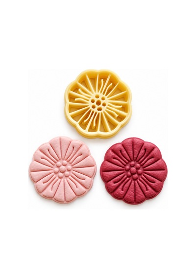 Çiçek Desenli Polimer Kil Kesici Ve Baskı Kalıbı Flower Polymer Clay Cutter