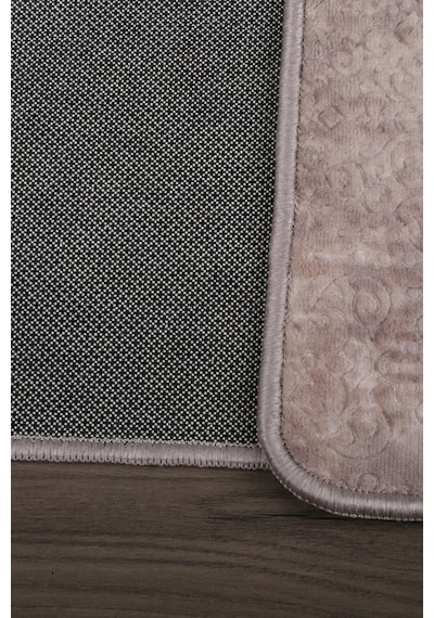 Nova Kahve Büyük Ebat 80x150 + 50x80 Cm 2'li Banyo Halısı Paspas Kahverengi