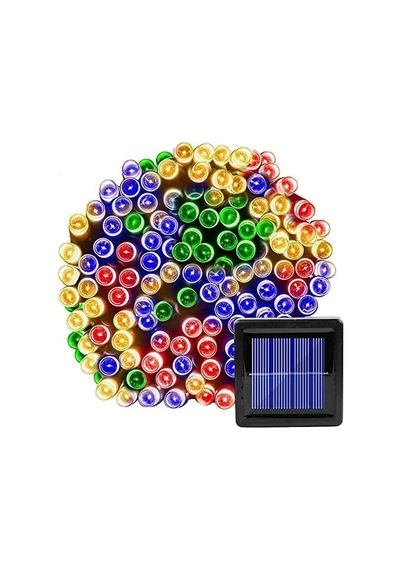 Technosmart Solar 50 Ledli 7 Metre Bahçe Aydınlatma Dekorasyon Güneş Enerjili Led Rgb Işık Diğer