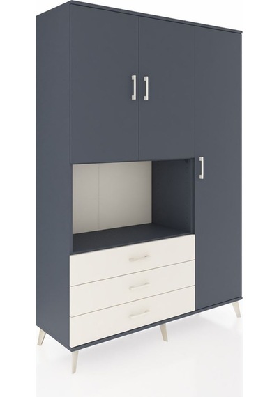 Hyperion Dolap 7 Raflı 3 Çekmeceli 3 Kapaklı 132x44x195 Antrasit-antrasit/aytaşı Antrasıt/aytası Hyperion Dolap 7 Raflı 3 Çekmeceli 3 Kapaklı 132x44x195 Antrasit-antrasit/aytaşı Antrasıt/aytası