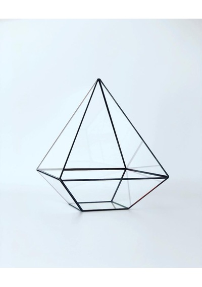 Dekoratif Cam Fanus - Geometrik Cam Fanus - Teraryum Cam Fanus (489241364)