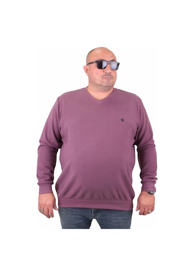 Moc Grande Mocgrande Büyük Beden Selanik V Yaka Classic Sweat 23201 Eflatun-Eflatun Moc Grande Mocgrande Büyük Beden Selanik V Yaka Classic Sweat 23201 Eflatun-Eflatun