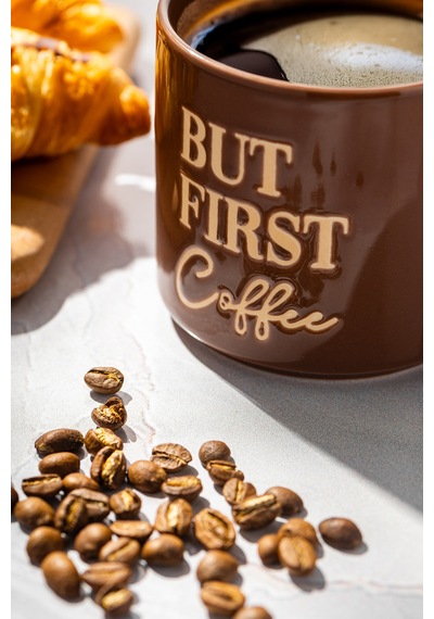 Emsan But First Coffee Kahverengi Kupa 310 Ml Kahverengi