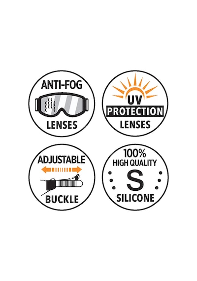 Denokids Kız Çocuk Deniz Gözlüğü Anti-fog Unicorn Renkli