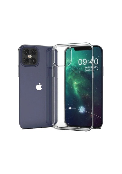 Apple İphone 12 Pro Max Kılıf Lüx Şeffaf Silikon standart