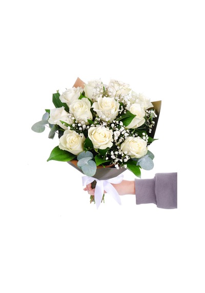 Beyaz Gül Buketi - 599283285