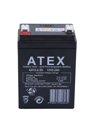 Atex Ax12-2.2 12v 2.2ah Dik Akü