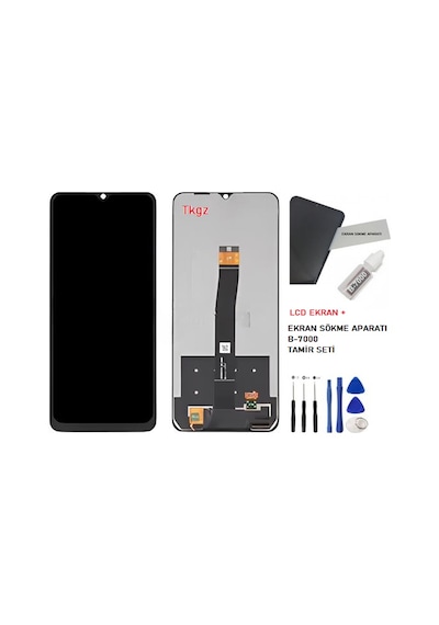 Xiaomi Redmi 10c Uyumlu Lcd Ekran Dokunmatik Servis + B-7000 + Tamir Seti