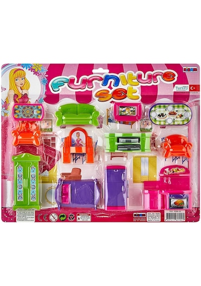 Nzm-102 Nizam. Mini Furniture - Büyük Eşya Seti - 3 Yaş