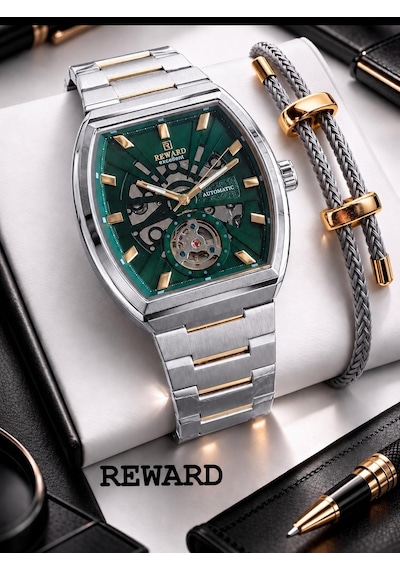 Reward Otomatik Mekanizmalı Premium Erkek Kol Saati 5 Atm Suya Dayanıklı 2 Yıl Garantili Rw.314017.y Gri