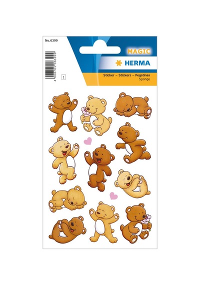 Herma Magıc Etiket Sponge Sevımlı Ayıcıklar