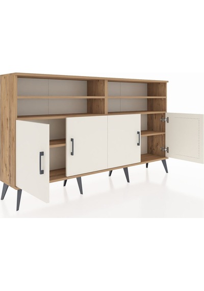 Arges Konsol 6 Raflı 4 Kapaklı 176x30x99 Çam-aytaşı/çam Çam-aytaşı/çam Arges Konsol 6 Raflı 4 Kapaklı 176x30x99 Çam-aytaşı/çam Çam-aytaşı/çam