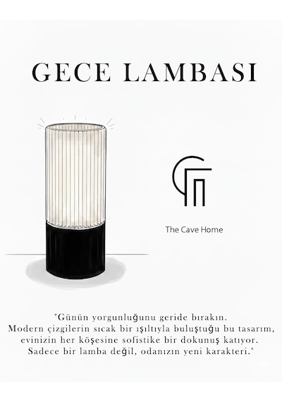 Modern Gece Lambası - Loş Amber Gece Lambası Amber