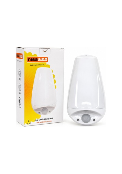Nisaluce E2003-2 Çınar Sensörlü Led Aplik Duvar Lambası - E27, Ip20, Soft, 0,4w Ve 50w Diğer