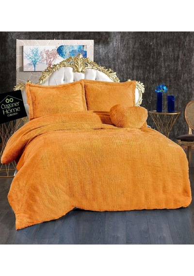 Peluş Nevresim Takımı Yumuşak Peluş Kumaş Ve Konforlu Kışlık Yatak Odası Takımı Gri Diğer