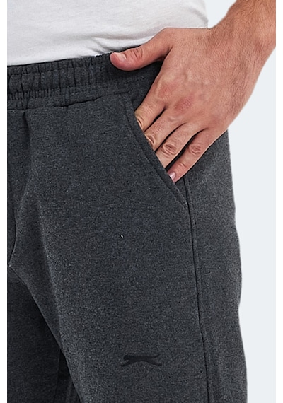 Slazenger Nahal I Erkek Cepli Koyu Gri Eşofman Altı Koyu Gri
