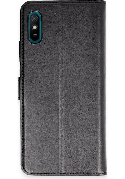 Newface - 717 - Xiaomi Redmi 9a Kılıf Trend S Plus Kapaklı Kılıf - Metemıx - - Siyah Sıyah