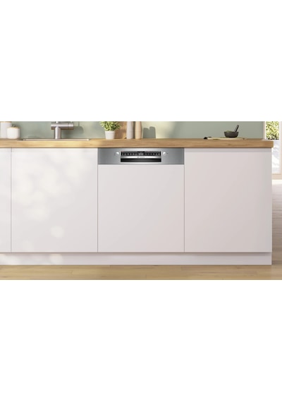 Bosch Serie 4 SMI4EMS60T 60 CM Paslanmaz Çelik Yarı Ankastre Bulaşık Makinesi