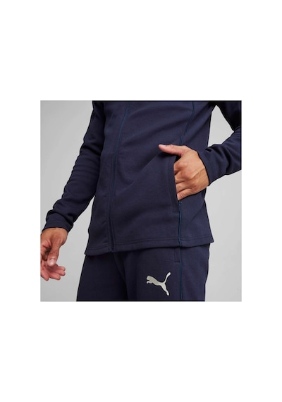 Teamfınal Casuals Football Erkek Kapüşonlu Ceket Puma Navy-puma Silver