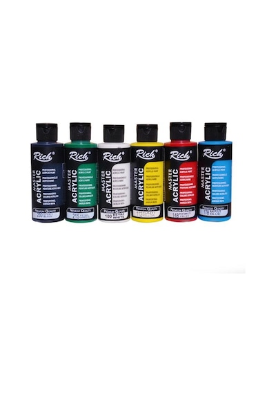 Rich Master Akrilik Boya 6’Lı Set 120Ml