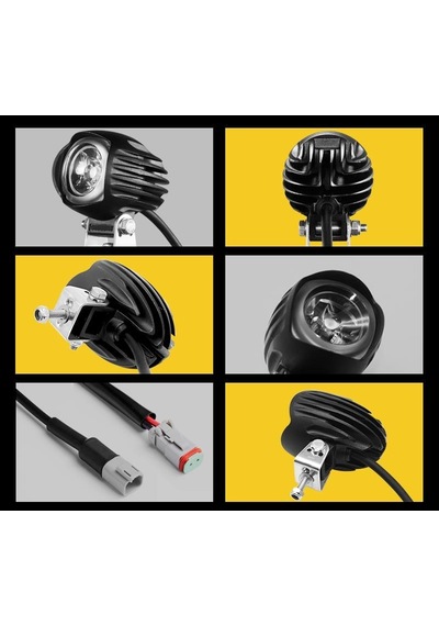 Nukrotech 2 Adet Set City 15w Motosiklet Sis Farı Angel Led Çerceveli