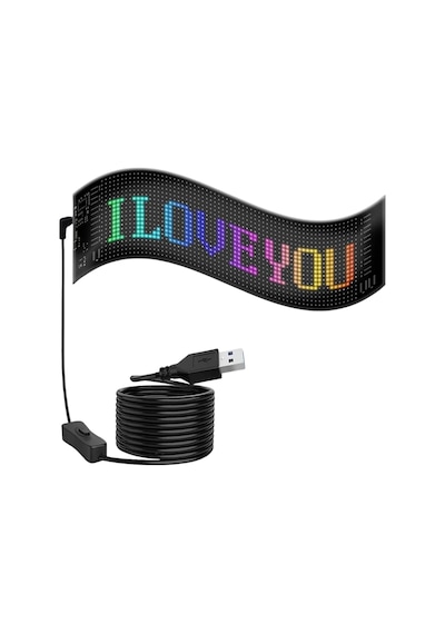 Rgb Kayan Yazı Led Panel Telefon Kontrollü Animasyonlu Akıllı Ekran Diğer