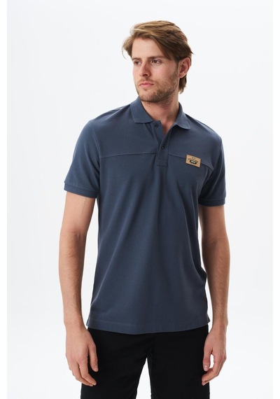 AR-MA Arma Erkek Regular Fit Basic % 100 Pamuk Pike Polo Yaka Tişört Y29374355402 Gri