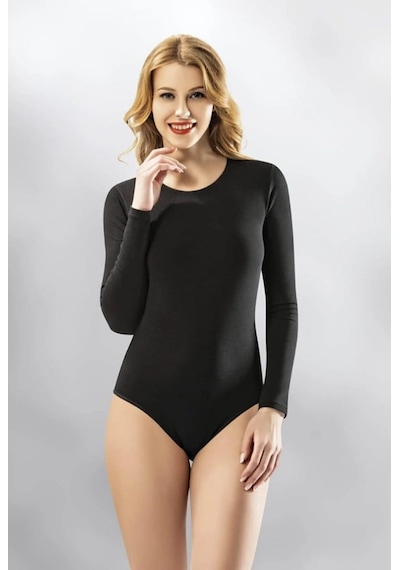 Kota 6183 Kadın Uzun Kollu Çıtçıtlı Body 6 Adet 001