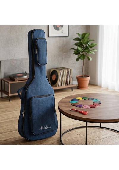 Midex Cs-89bl Özel Tasarım Softcase Klasik Gitar Çantası Gigbag Kılıf 101 Cm
