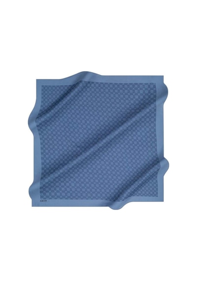 Aker Elegance Monogram Eşarp - 10905001 Mavi