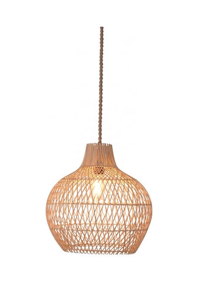 Jasmin Rattan Avize Saman Sarısı
