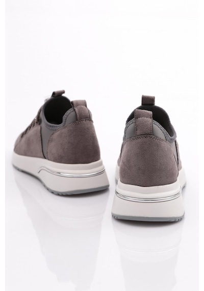 Dgn 221 Kadin Taş Bağcikli Sneaker Ayakkabi 221-2494-R4637 Gri