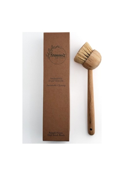 Bambu Bulaşık Fırçası Sisal Lifli - Bamboo Dısh Brush Wıth Sısal Fıber