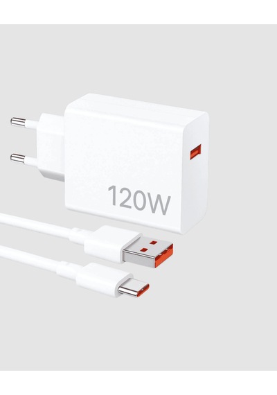 120w Şarj Adaptörü, Type-c Kablolu, Yüksek Voltaj Korumalı 0