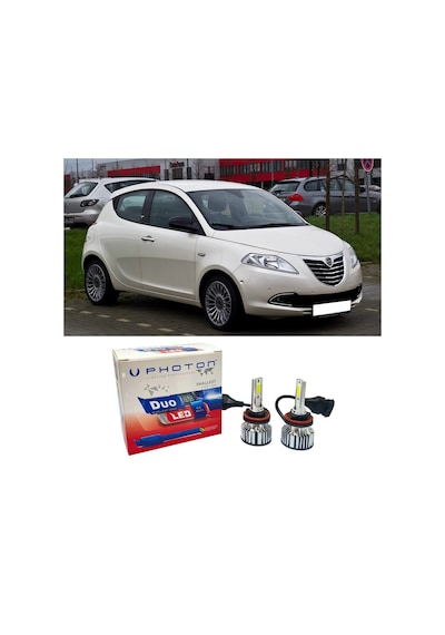 Lancia Ypsilon Led Xenon Uzun Far Ampulü H3 Duo Yeni Seri Beyaz
