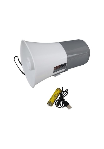 No-tel 918l Bluetooth-usb-siren-ses Kayıt Özelikli Dahili Bataryalı 25 Watt Mini El Tipi Megafon