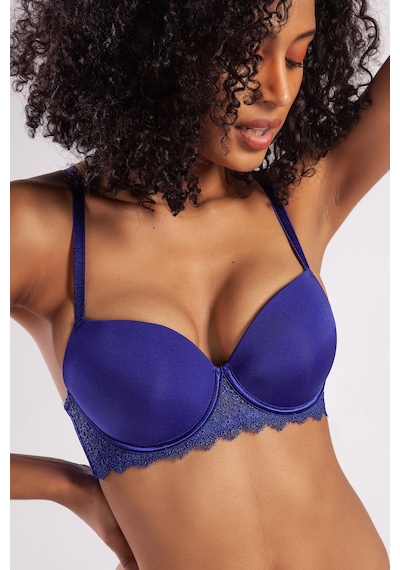 Etiler Collection Golshan Garland Big Size Plunge Bra, Saks Mavi Konforlu Ve Şık Sütyen Çok renkli