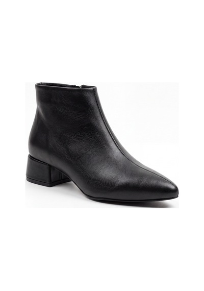 V.s.h Velvet Velar Kadın Siyah Cilt Sivri Burun Alçak Blok Topuklu Yandan Fermuarlı Kısa Bot 4 Cm Topuk-2590 V.s.h Velvet Velar Kadın Siyah Cilt Sivri Burun Alçak Blok Topuklu Yandan Fermuarlı Kısa Bot 4 Cm Topuk-2590