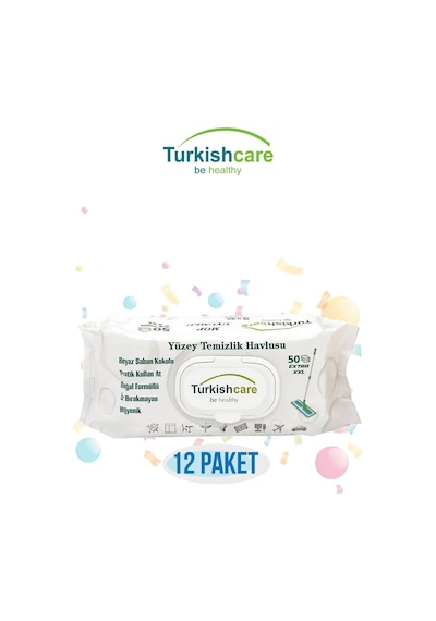 12 Li Yüzey Temizlik Havlusu 50 Pcs
