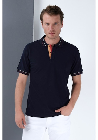 T8567 Dewberry Erkek T-shırt-lacivert Lacivert